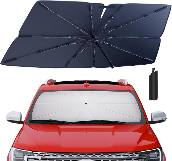 Windshield Sun Shade Umbrella for 2018-2025 Ford Expedition Accessories: Custom by HIMUMOY