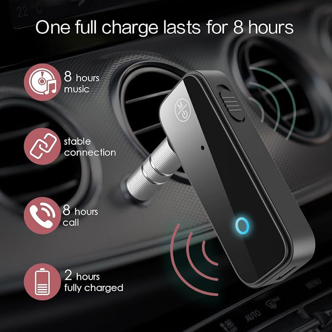 LOFICOPER Bluetooth Transmitter Receiver, Aux Bluetooth 5.0 Adapter - Image 3