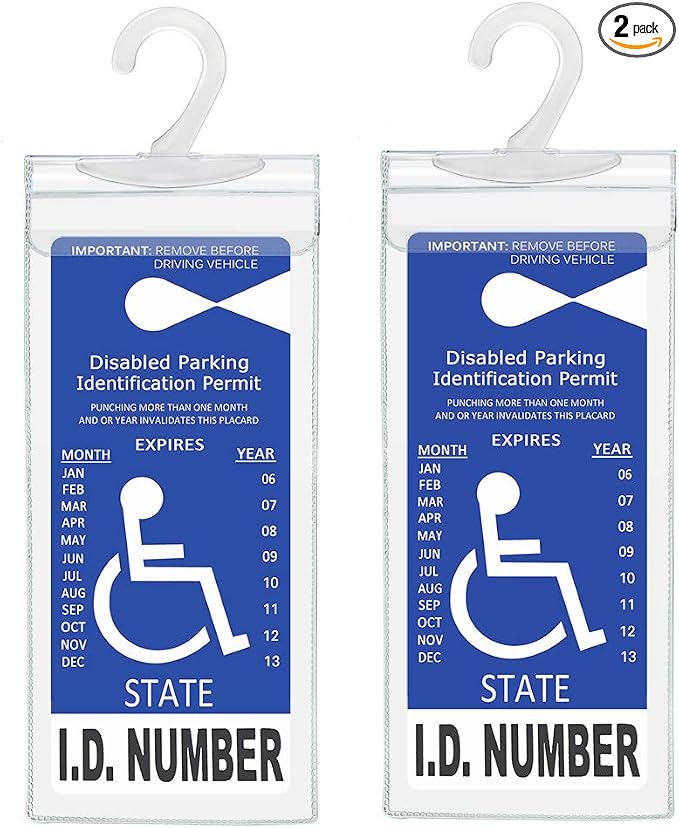 Handicap Parking Placard Holder, Ultra Transparent Disabled Permit Protective by TBTbuymax