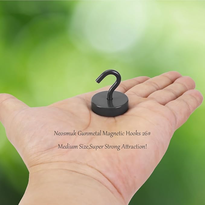 Neosmuk Magnetic Hooks, Cruise Ship Essentials, 80lb+ Heavy Duty Magnetic Hooks - Image 2