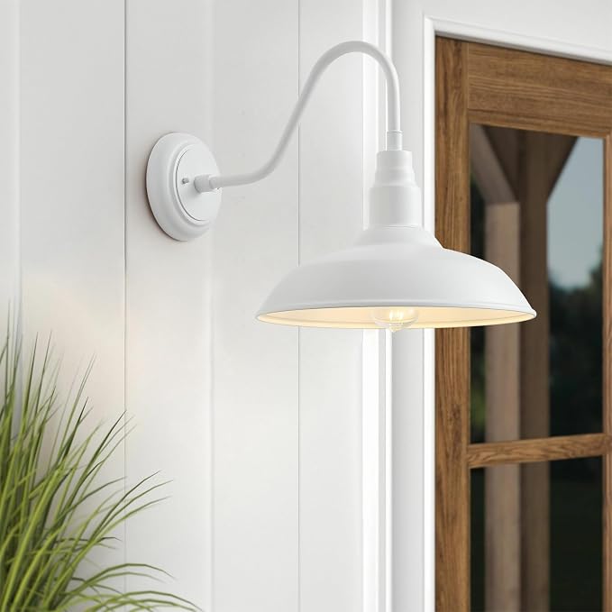 14 Inch Dome Outdoor Gooseneck Barn Light Fixture - Image 4
