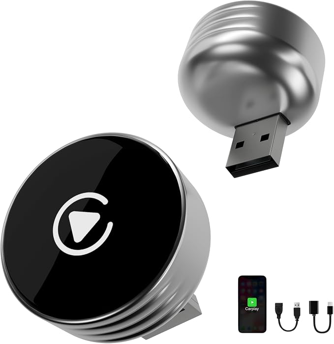 Wireless CarPlay Adapter 2025 Upgrade Wired CarPlay to Wireless, Mini USB Design by Unknown