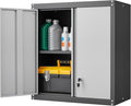 LUCYPAL Garage Wall Cabinet, Metal Wall Storage Cabinet by HomeOfficeFurniture