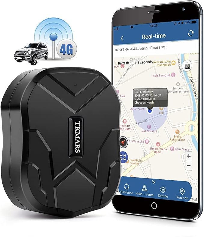 GPS Tracker for Vehicles 4G TK905B 10000mAh Long Battery Life, Car GPS Tracking by TKMARS