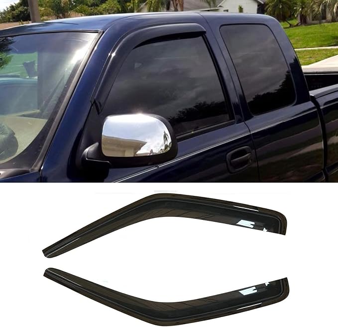 Rainproof Side Window Wind Deflectors - Image 2