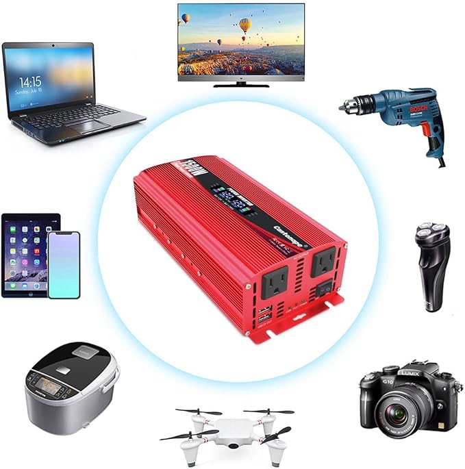 1500W Power Inverter 12V to 110V/120V Car Charger Converter - Image 6