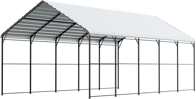 VEVOR Heavy Duty Metal Carport, Car Tent Garage Shade - Image 9