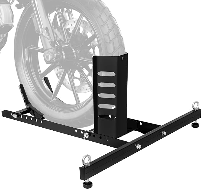 JY PERFORMANCE Motorcycle Wheel Chock, Universal Heavy Duty Front Wheel Stand by JYPERFORMANCE