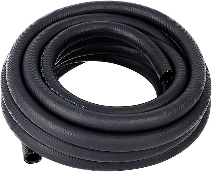 LokoCar Rubber Fuel Hose Line Push Lock 3/16" ID SAE 30R7 NBR 25ft 300PSI Black by GetToKnowEachOther