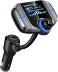 Upgraded Bluetooth FM Transmitter, Wireless Radio Adapter Hands Free Car Kit by Sumind