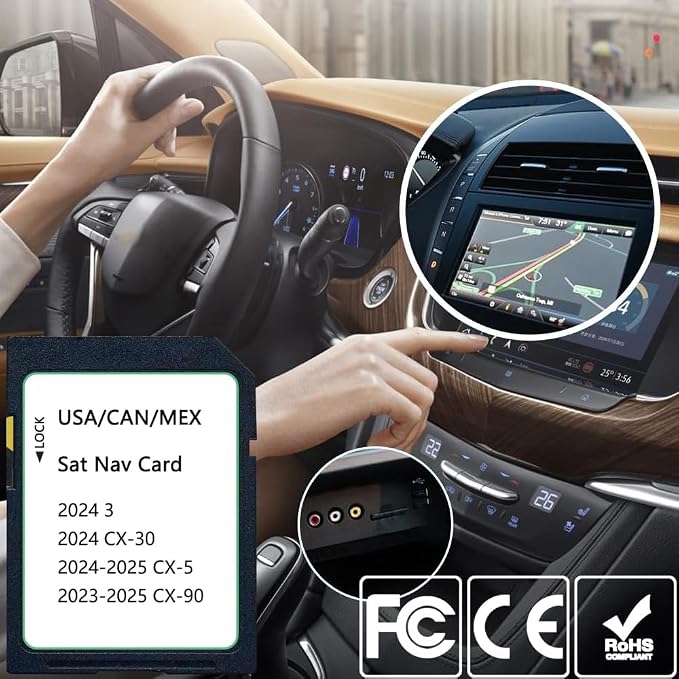 2025 Upgraded KMV6 66 EZ1B Navigation SD Card Map USA/CAN/MEX CX-5, CX-30/Model - Image 3