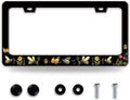 Queen Bee License Plate Frame Beautiful Butterfly Flower License Plate Holder by BRAGHRTED