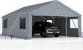 2 Car Carports 20X20 Heavy Duty，Car Ports by Sannwsg