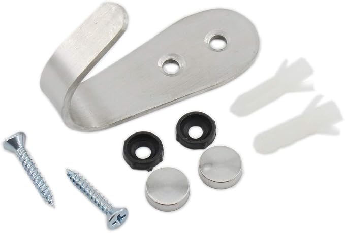 Stainless Steel Coat Hooks, Heavy Duty Metal Wall Mounted Hanger Hooks - Image 5