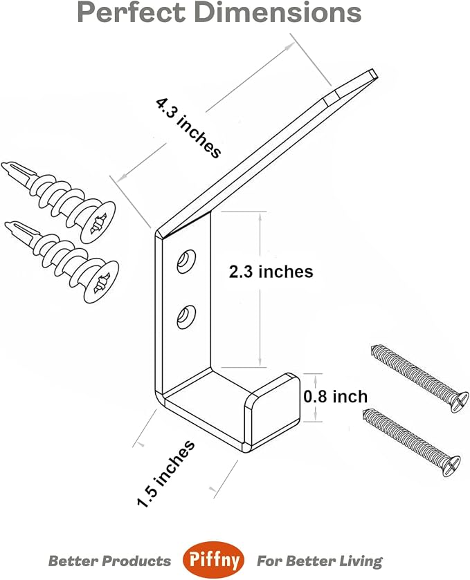 6 Pack Heavy Duty Steel C Style Double Wall Hooks - Image 3