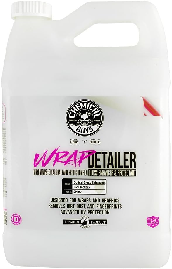 Chemical Guys SPI217 Wrap Detailer Gloss Enhancer & Protectant, 128 fl. oz by ChemicalGuys