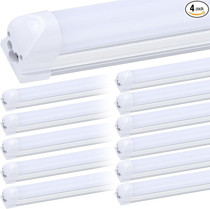 12 Pack, Led Shop Lights, 8FT Led Shop Light, 100W 6000K 15000LM Clear White by DOUYIDOUBEST-LEDLIGHTING