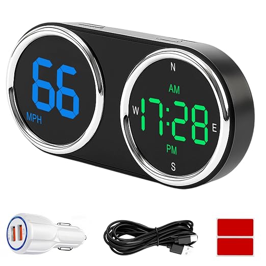 GPS Digital Speedometer for Car MPH, Universal HUD Speed Meter by GUGUMO