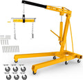 Engine Lift with Load Leveler, 2T Heavy Duty Alloy Steel Folding Cherry Picker by Unknown