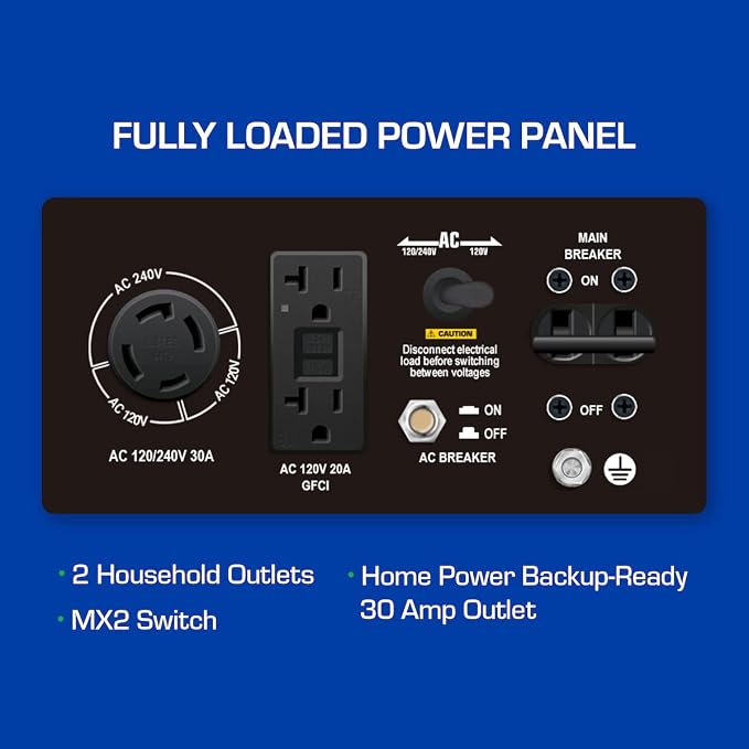 DuroMax XP5500EH 5, 500-Watt Dual Fuel Portable Generator - Image 5