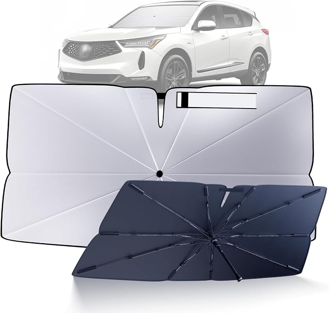 Windshield Sun Shade Umbrella for 2019-2025 Acura RDX Accessories: Custom Fit by HIMUMOY