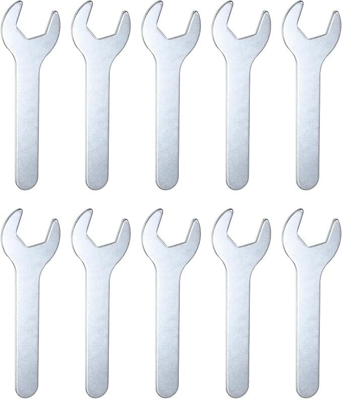 HARFINGTON 10pcs Small Wrench 21x126x2.8mm Metric U-Shaped Single Open Ended by HARFINGTON