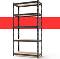 5-Tier Adjustable Metal Storage Shelves Heavy Duty Garage Shelving, Basement & by SYLOUGH