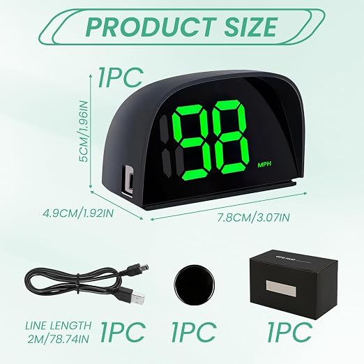 GPS Digital Speedometer for Car MPH Golf Cart Universal HUD Speed Meter - Image 2