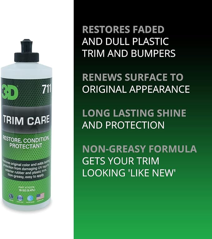 3D Trim Care Restorer of Faded & Dull Plastic, Trim & Bumpers - Image 2