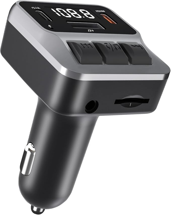 Bluetooth 5.3 FM Transmitter for Car, Handsfree Calling and Audio Receiver by SYENGKKY