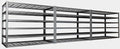 50" W Garage Shelving Heavy Duty, 6 Tier Garage Shelves, Commercial Metal by PMKES