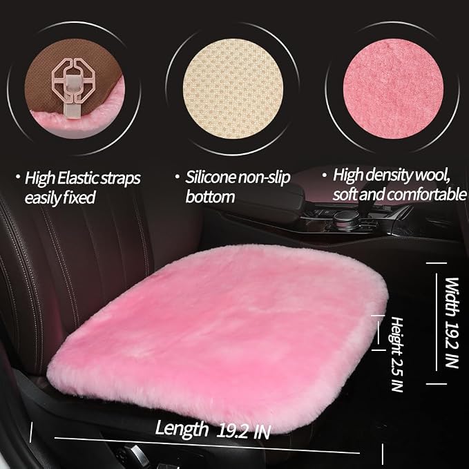 LLB Genuine Sheepskin Car Seat Cushion Seat Covers - Image 4