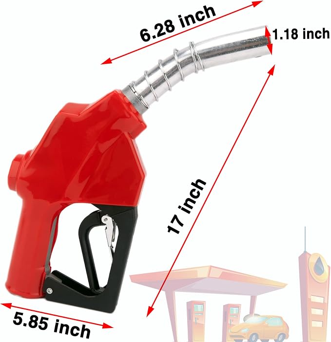1-3/16"Automatic Fuel Nozzle, Car Fuel Filling Nozzle, Auto Shut-Off Fuel Nozzle - Image 7