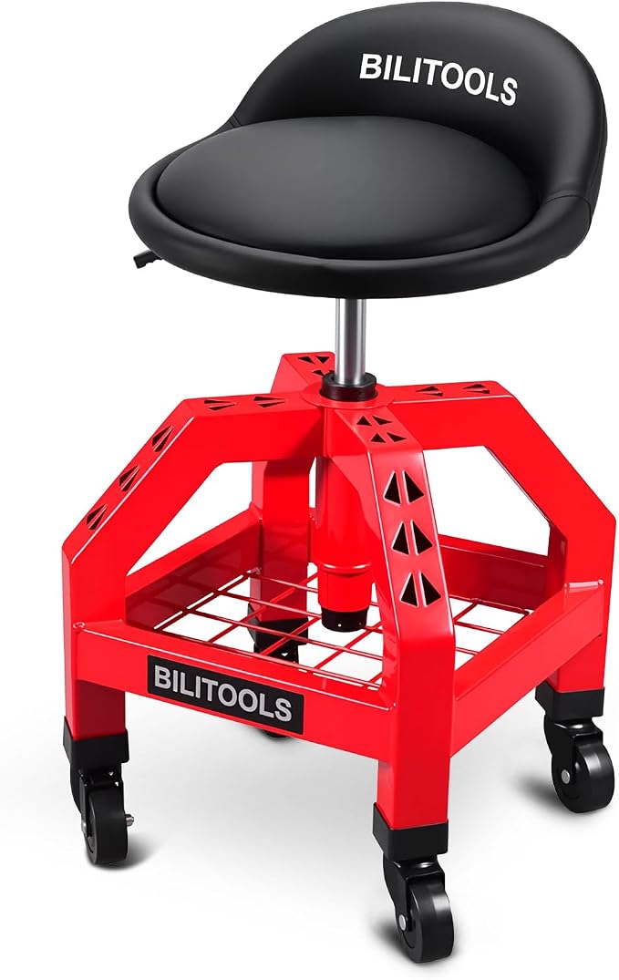 BILITOOLS Heightened Rolling Shop Stools by BILITOOLS