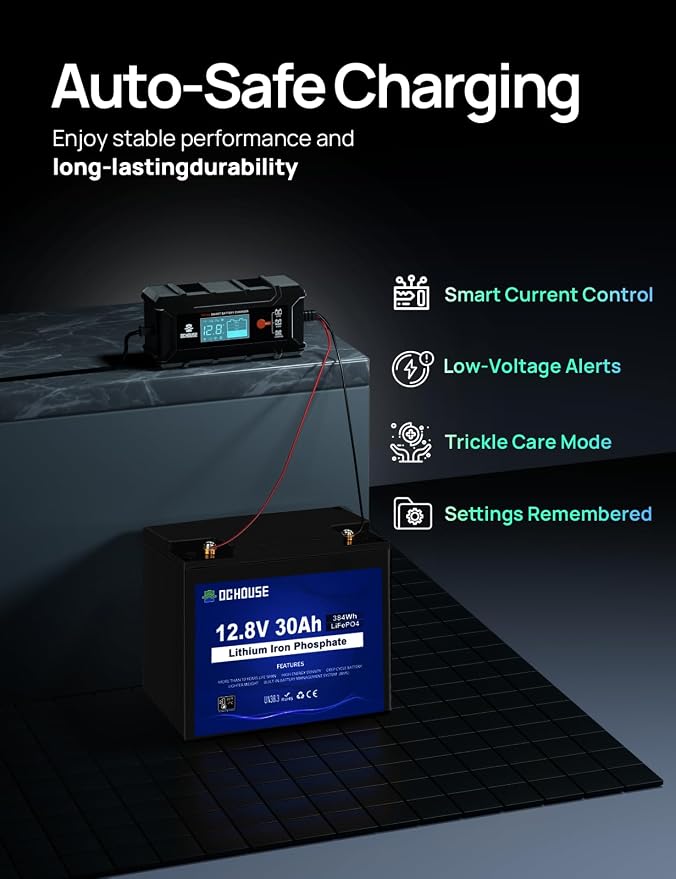 DC HOUSE 5A Battery Charger, 12V Smart Lithium Battery Charger - Image 5