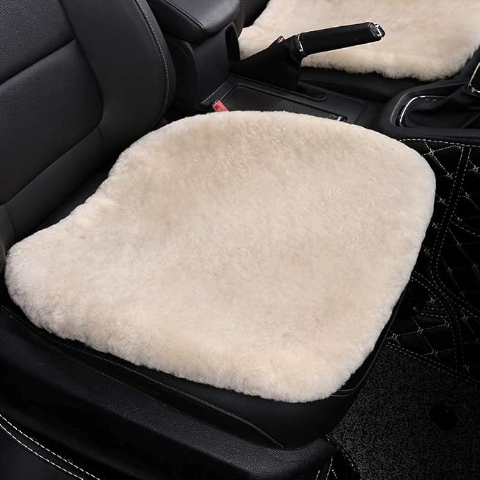 Fluffy Genuine Sheepskin Car Seat Cover by OGLAND