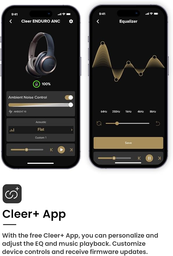 Cleer Enduro ANC Noise Cancelling Over the Ear Bluetooth Headphones - Image 5