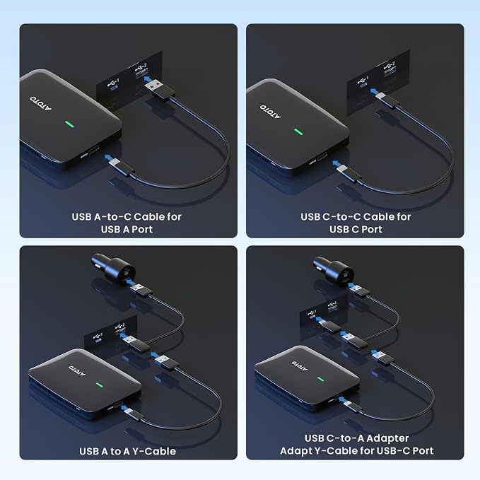 Ai Box Carplay/Android Auto Wireless Adapter, 4-in-1 Ai Box, Dual Bluetooth/WiFi - Image 8
