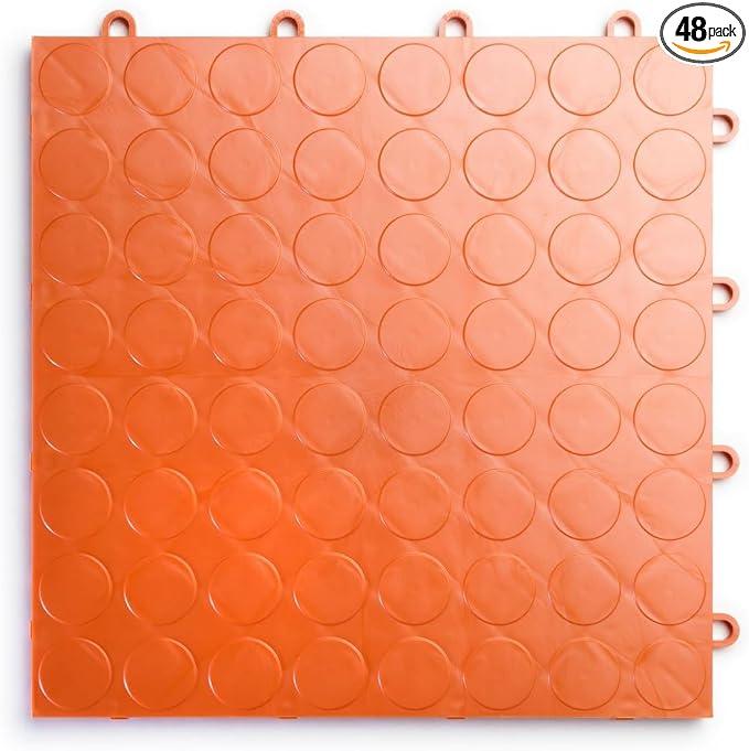 Big Floors RaceDeck CircleTrac, Interlocking Non-Slip Garage Flooring Tile by BigFloors
