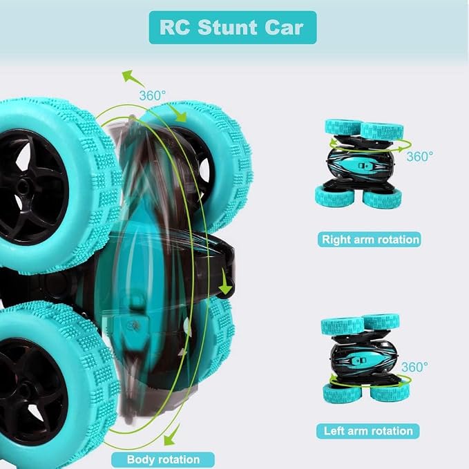 Remote Control Car: Double Sided 360°Rotating 4WD RC Cars 2.4GHz Electric Race - Image 2