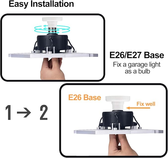 KERNOWO LED Garage Lights, 140W 18500 Lumens Garage Lighting, 6000K Daylight - Image 5