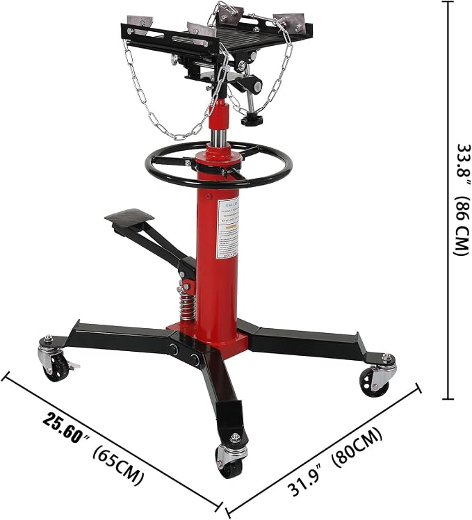 Hydraulic Transmission Jack 1100 Lbs Capacity 33.8"-72.8" Lifting Height 2 - Image 8