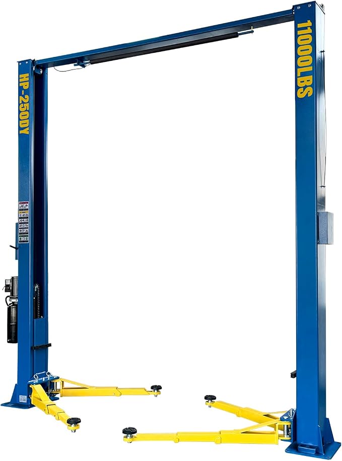110V Two Post Car Lift 11, 000 LBS Single-Sided Unlocking Overhead Heavy Duty 2 by DMC-FPPS