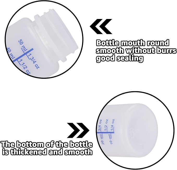 CYEAH 50 Pcs Touch Up Paint Container, 2 oz Paint Touch Up Bottles - Image 4