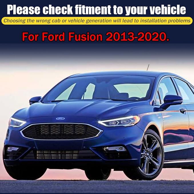 Rain Guards for Fusion 2013-2020, Tape-on Side Window Deflectors for Fusion - Image 6