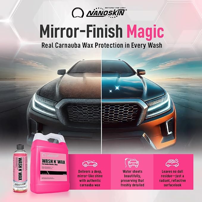 Nanoskin WASH N' WAX with Carnauba 16 Oz. - Image 2