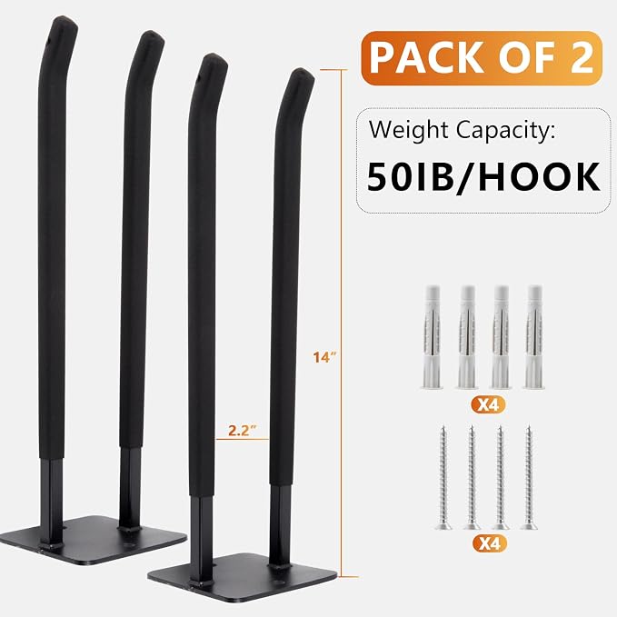 Sinoer Upgraded Garage Hooks, Shed Organizer, Utility Steel Garage Storage Hooks - Image 7