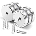 MIKEDE Strong Magnets with Hole, 100LB+ Heavy Duty Neodymium Cup Magnets with by MIKEDE