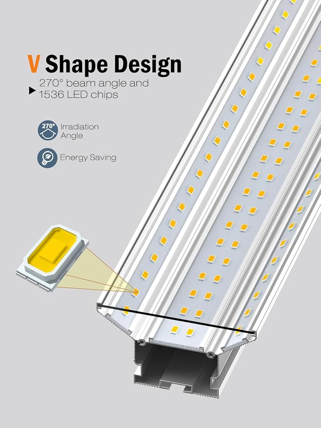 Super Bright New Upgrade Hanging | Surface Mount 8' 120w 5000k 20000lm 8ft Led - Image 6