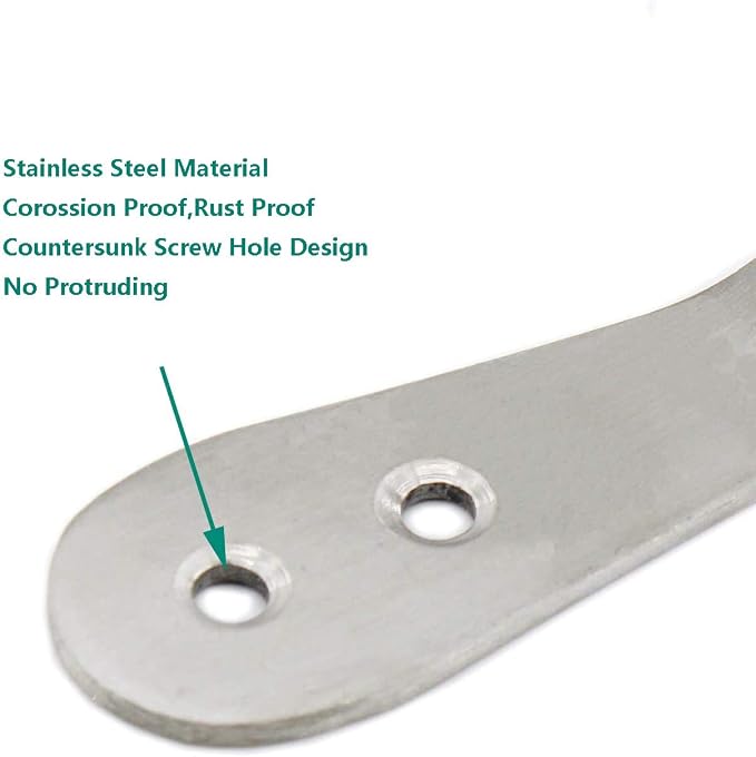 Stainless Steel Coat Hooks, Heavy Duty Metal Hangers - Image 3